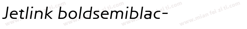 Jetlink boldsemiblac字体转换